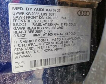 Синий Ауди Ку 7, объемом двигателя 3 л и пробегом 39 тыс. км за 23000 $, фото 12 на Automoto.ua