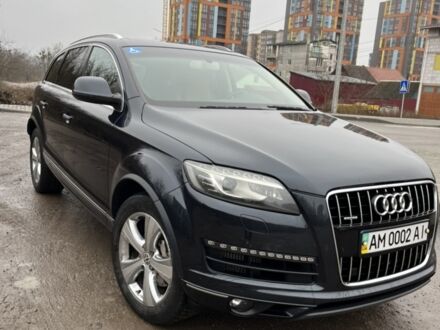 Синий Ауди Ку 7, объемом двигателя 3 л и пробегом 194 тыс. км за 22000 $, фото 1 на Automoto.ua