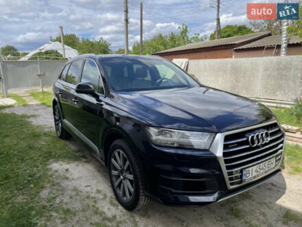 Синий Ауди Ку 7, объемом двигателя 3 л и пробегом 163 тыс. км за 29500 $, фото 1 на Automoto.ua