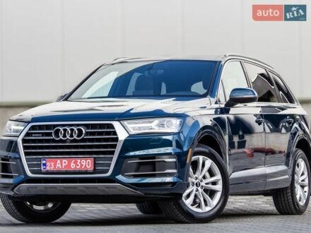 Синий Ауди Ку 7, объемом двигателя 3 л и пробегом 94 тыс. км за 26500 $, фото 1 на Automoto.ua