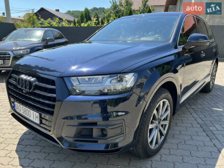 Синий Ауди Ку 7, объемом двигателя 3 л и пробегом 162 тыс. км за 29950 $, фото 1 на Automoto.ua