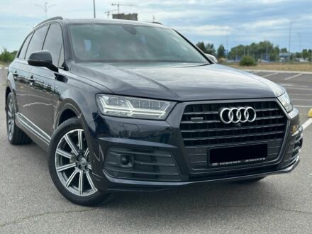 Ауди Ку 7 2017 в Киеве на Automoto.ua Синий Ауди Ку 7, объемом двигателя 3 л и пробегом 222 тыс. км за 37999 $, фото 1 на Automoto.ua