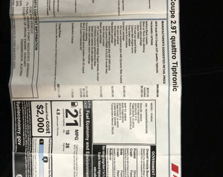 Черный Ауди РС5, объемом двигателя 2.89 л и пробегом 77 тыс. км за 45999 $, фото 15 на Automoto.ua