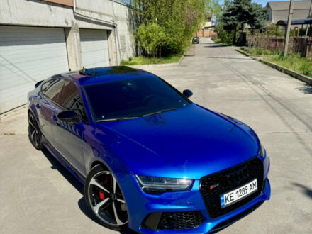 Синий Ауди РС7, объемом двигателя 3.99 л и пробегом 65 тыс. км за 50000 $, фото 1 на Automoto.ua