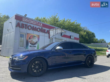 Ауді S6 2013 у Дніпро (Дніпропетровську) на Automoto.ua Синій Ауді S6, об'ємом двигуна 3.99 л та пробігом 200 тис. км за 30000 $, фото 1 на Automoto.ua