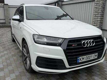 Белый Ауди SQ7, объемом двигателя 3.96 л и пробегом 206 тыс. км за 45000 $, фото 1 на Automoto.ua