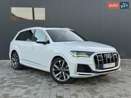 Белый Ауди SQ7, объемом двигателя 4 л и пробегом 49 тыс. км за 77500 $, фото 1 на Automoto.ua