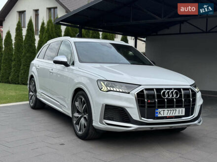 Белый Ауди SQ7, объемом двигателя 4 л и пробегом 49 тыс. км за 78000 $, фото 1 на Automoto.ua