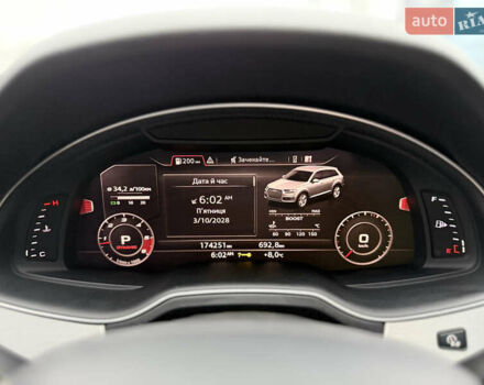 Сірий Ауді SQ7, об'ємом двигуна 4 л та пробігом 170 тис. км за 44900 $, фото 20 на Automoto.ua