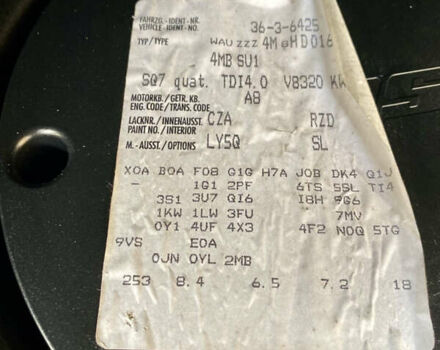 Синий Ауди SQ7, объемом двигателя 3.96 л и пробегом 220 тыс. км за 38000 $, фото 38 на Automoto.ua