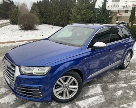 Синий Ауди SQ7, объемом двигателя 4 л и пробегом 147 тыс. км за 52000 $, фото 8 на Automoto.ua