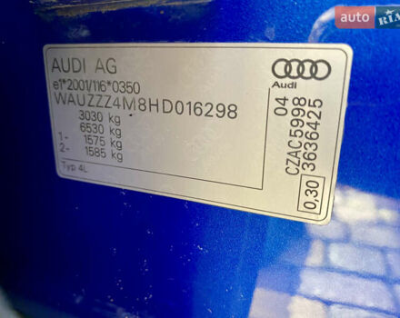 Синий Ауди SQ7, объемом двигателя 3.96 л и пробегом 220 тыс. км за 38000 $, фото 49 на Automoto.ua