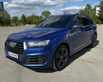 Синий Ауди SQ7, объемом двигателя 3.96 л и пробегом 162 тыс. км за 59999 $, фото 1 на Automoto.ua