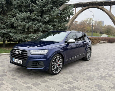 Синий Ауди SQ7, объемом двигателя 3.96 л и пробегом 128 тыс. км за 57900 $, фото 1 на Automoto.ua