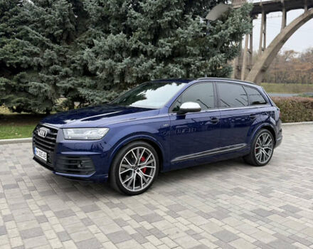 Синий Ауди SQ7, объемом двигателя 3.96 л и пробегом 128 тыс. км за 57900 $, фото 2 на Automoto.ua