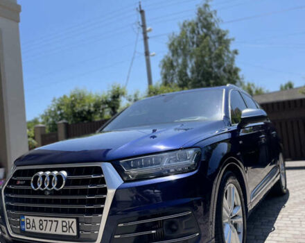 Синий Ауди SQ7, объемом двигателя 4 л и пробегом 129 тыс. км за 70999 $, фото 1 на Automoto.ua