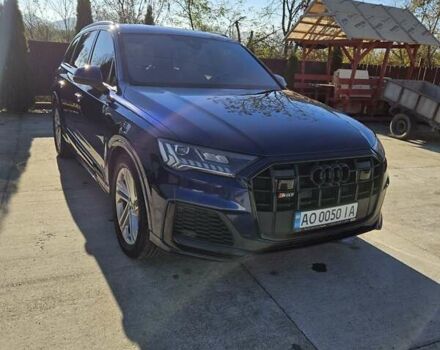 Синий Ауди SQ7, объемом двигателя 4 л и пробегом 132 тыс. км за 79500 $, фото 1 на Automoto.ua