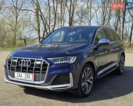 Синий Ауди SQ7, объемом двигателя 4 л и пробегом 182 тыс. км за 68800 $, фото 1 на Automoto.ua