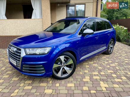 Синий Ауди SQ7, объемом двигателя 3.96 л и пробегом 220 тыс. км за 38500 $, фото 1 на Automoto.ua