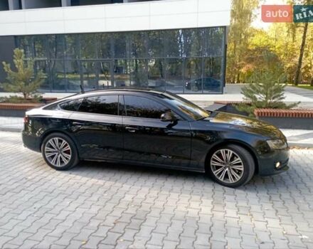 Черный Ауди A5 Sportback, объемом двигателя 2 л и пробегом 200 тыс. км за 9700 $, фото 2 на Automoto.ua