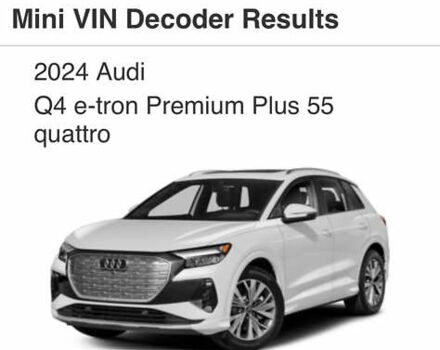 Ауди Q4 e-tron 2024 в Львове на Automoto.ua Белый Ауди Q4 e-tron, объемом двигателя 0 л и пробегом 1 тыс. км за 42000 $, фото 2 на Automoto.ua
