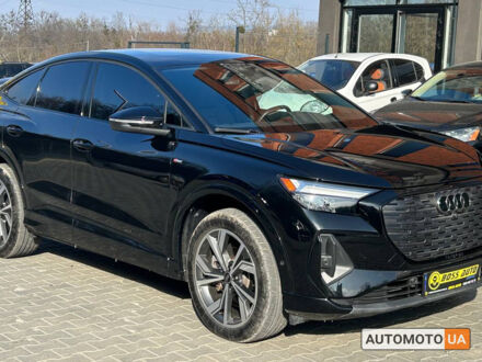Ауді Q4 e-tron 2023 у Чернівцях на Automoto.ua Чорний Ауді Q4 e-tron, об'ємом двигуна 84 л та пробігом 5 тис. км за 39500 $, фото 1 на Automoto.ua