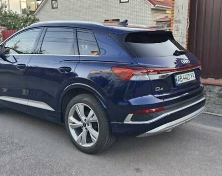 Синій Ауді Q4 e-tron, об'ємом двигуна 0 л та пробігом 9 тис. км за 33900 $, фото 3 на Automoto.ua