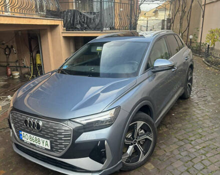Синий Ауди Q4 e-tron, объемом двигателя 0 л и пробегом 10 тыс. км за 32500 $, фото 1 на Automoto.ua