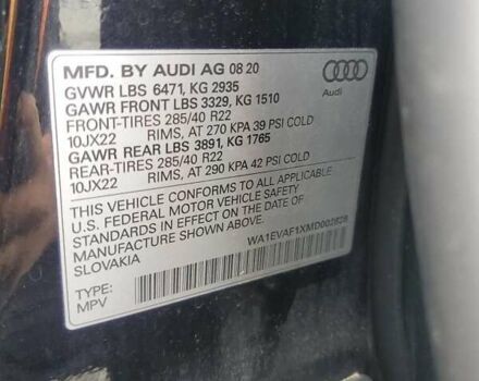 Черный Ауди Q8, объемом двигателя 3 л и пробегом 102 тыс. км за 39795 $, фото 12 на Automoto.ua