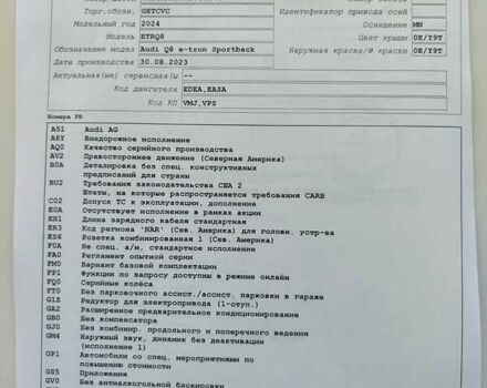 Черный Ауди Q8 e-tron, объемом двигателя 0 л и пробегом 13 тыс. км за 49000 $, фото 21 на Automoto.ua
