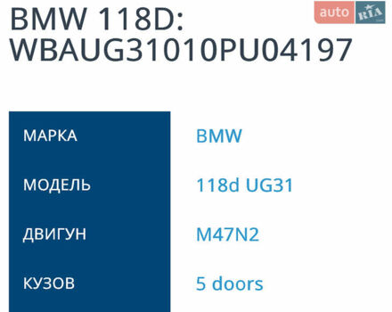 Черный БМВ 1 Серия, объемом двигателя 2 л и пробегом 313 тыс. км за 3060 $, фото 1 на Automoto.ua