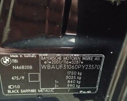 Черный БМВ 1 Серия, объемом двигателя 2 л и пробегом 205 тыс. км за 5600 $, фото 16 на Automoto.ua