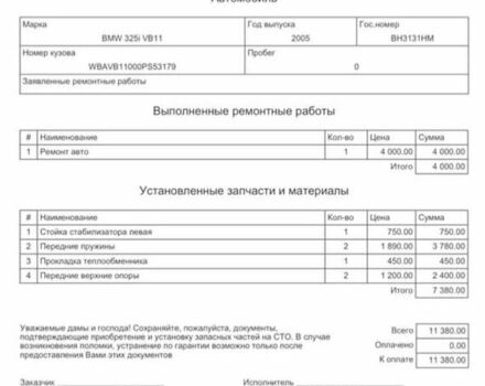 Сірий БМВ 3 Серія, об'ємом двигуна 2.5 л та пробігом 200 тис. км за 9700 $, фото 47 на Automoto.ua