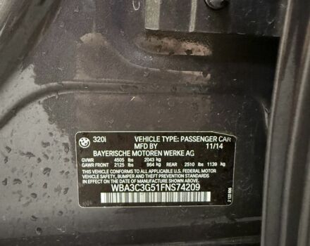 БМВ 3 Серия 2014 в Одессе на Automoto.ua Серый БМВ 3 Серия, объемом двигателя 2 л и пробегом 99 тыс. км за 13900 $, фото 23 на Automoto.ua