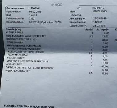 Серый БМВ 3 Серия, объемом двигателя 2 л и пробегом 252 тыс. км за 10800 $, фото 40 на Automoto.ua