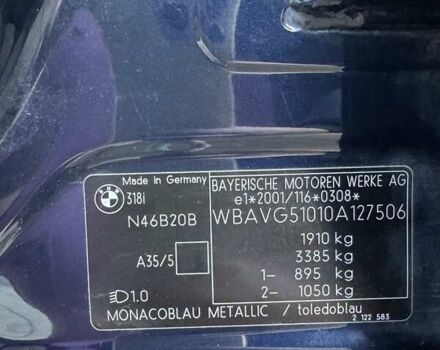 Синій БМВ 3 Серія, об'ємом двигуна 2 л та пробігом 180 тис. км за 6300 $, фото 14 на Automoto.ua
