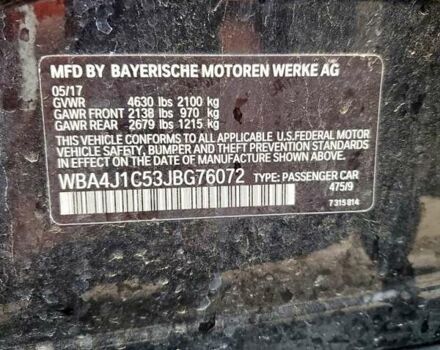 Серый БМВ 4 Серия, объемом двигателя 2 л и пробегом 82 тыс. км за 5700 $, фото 11 на Automoto.ua