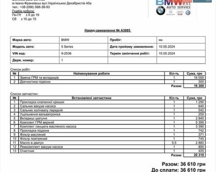 Білий БМВ 5 Серія, об'ємом двигуна 2 л та пробігом 211 тис. км за 12900 $, фото 1 на Automoto.ua