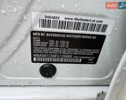 Белый БМВ 5 Серия, объемом двигателя 2.98 л и пробегом 196 тыс. км за 13000 $, фото 17 на Automoto.ua