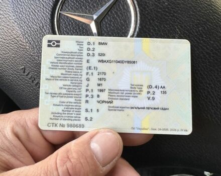 Черный БМВ 5 Серия, объемом двигателя 2 л и пробегом 250 тыс. км за 12200 $, фото 16 на Automoto.ua