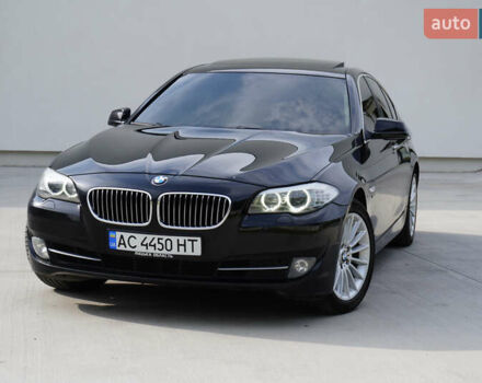 Черный БМВ 5 Серия, объемом двигателя 3 л и пробегом 215 тыс. км за 15850 $, фото 3 на Automoto.ua