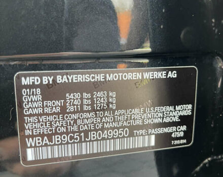 БМВ 5 Серия 2018 в Днепре (Днепропетровске) на Automoto.ua Черный БМВ 5 Серия, объемом двигателя 4.39 л и пробегом 129 тыс. км за 35599 $, фото 26 на Automoto.ua