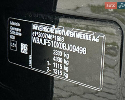 Черный БМВ 5 Серия, объемом двигателя 2 л и пробегом 290 тыс. км за 26499 $, фото 117 на Automoto.ua