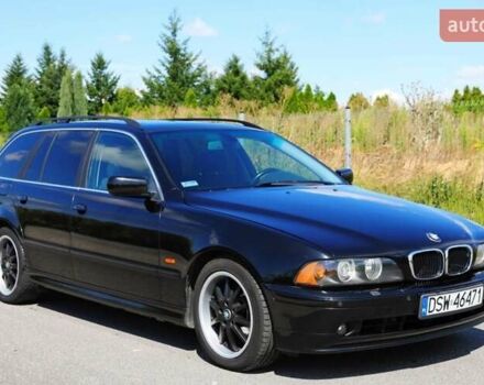 Черный БМВ 5 Серия, объемом двигателя 2.5 л и пробегом 265 тыс. км за 2200 $, фото 1 на Automoto.ua
