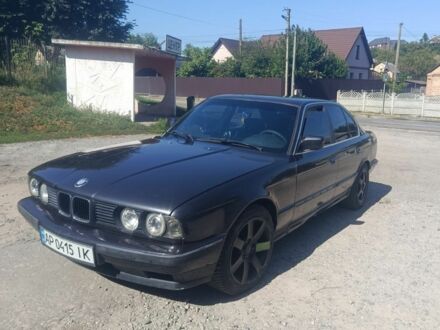 Черный БМВ 5 Серия, объемом двигателя 2 л и пробегом 350 тыс. км за 1800 $, фото 1 на Automoto.ua