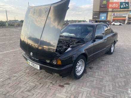 Черный БМВ 5 Серия, объемом двигателя 2.5 л и пробегом 445 тыс. км за 3300 $, фото 1 на Automoto.ua