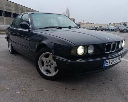 Черный БМВ 5 Серия, объемом двигателя 2 л и пробегом 500 тыс. км за 3300 $, фото 1 на Automoto.ua