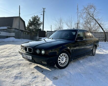 Черный БМВ 5 Серия, объемом двигателя 2.5 л и пробегом 350 тыс. км за 2200 $, фото 1 на Automoto.ua