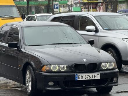 Черный БМВ 5 Серия, объемом двигателя 2.5 л и пробегом 350 тыс. км за 4500 $, фото 1 на Automoto.ua