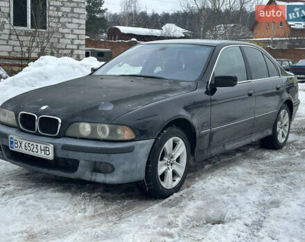 Черный БМВ 5 Серия, объемом двигателя 2.5 л и пробегом 370 тыс. км за 2800 $, фото 1 на Automoto.ua